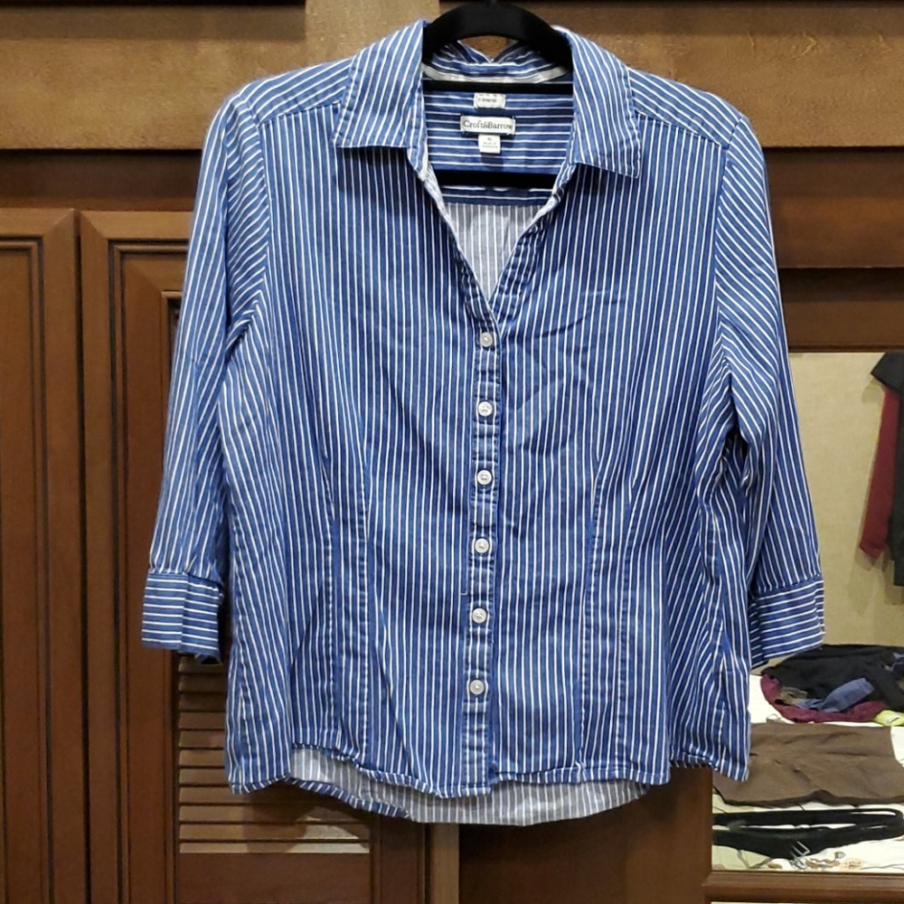 Croft & Barrow  striped button down